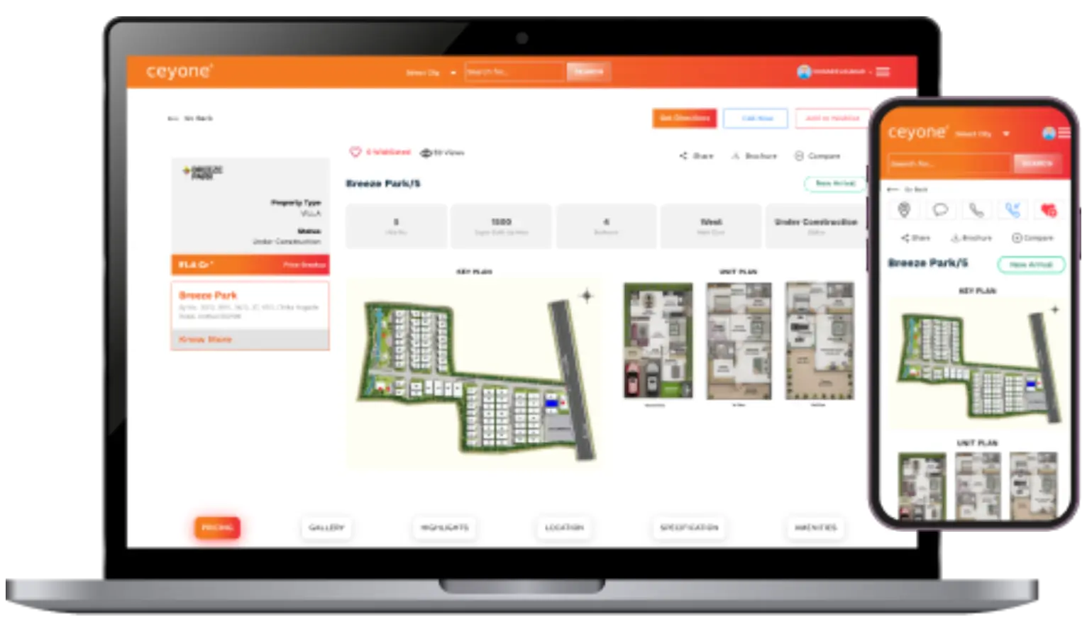 Ceyone's key features and technology showcase